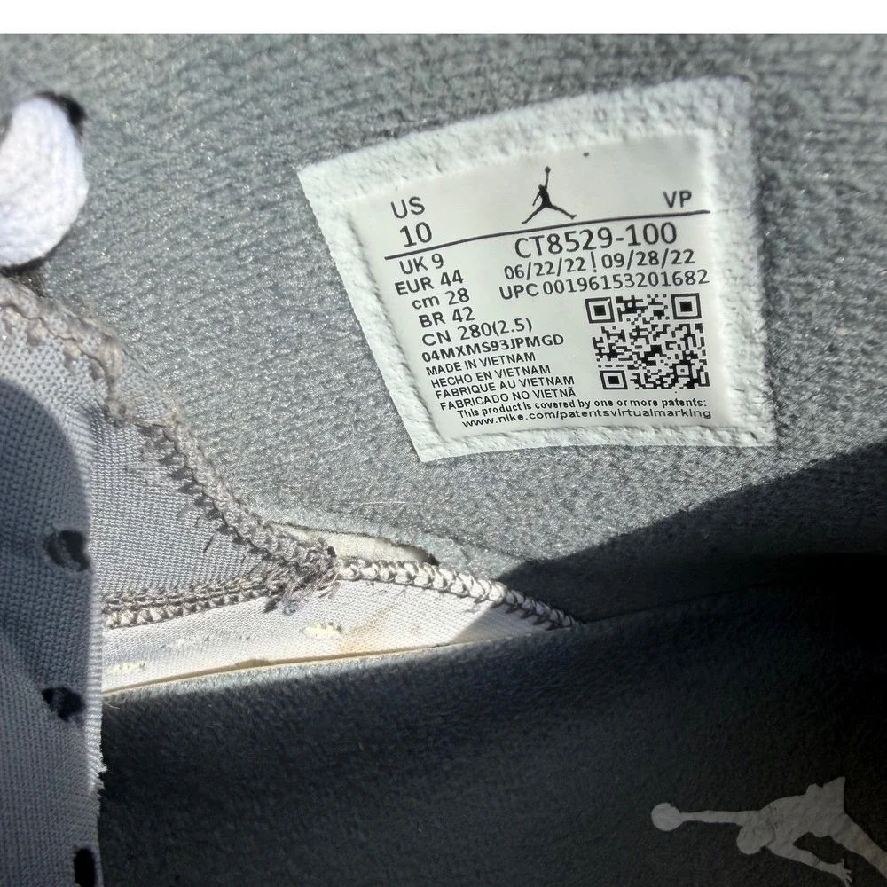 Jordan 6 Retro Cool Grey White Grey CT8529-100 Mens Basketball Shoes